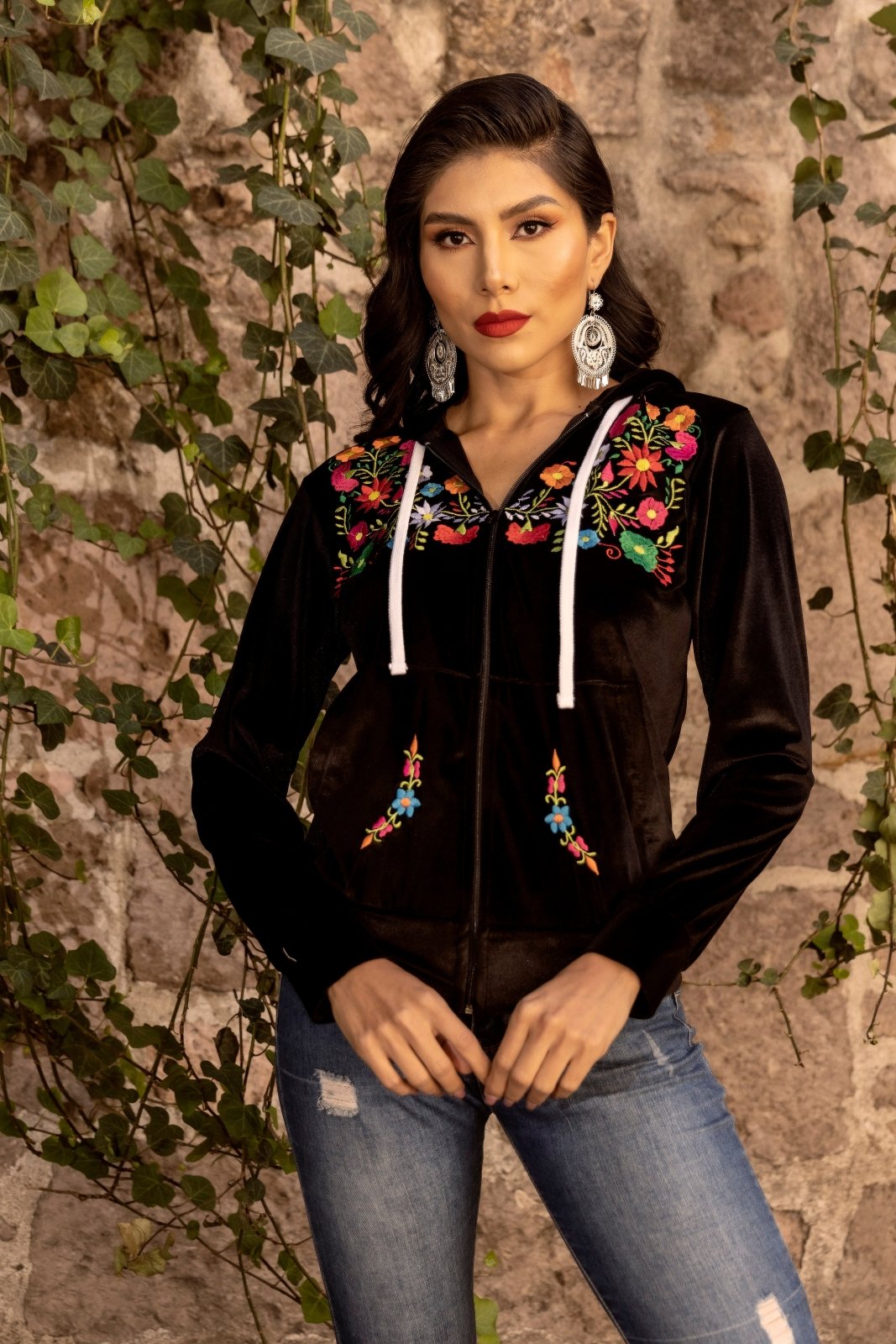Karina Floral Hoodie - Solei Store