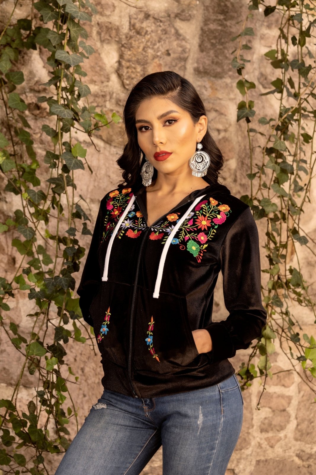 Karina Floral Hoodie - Solei Store