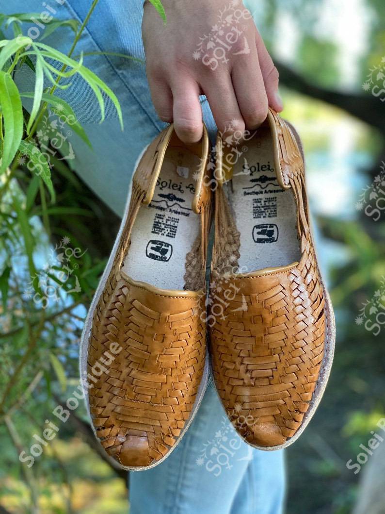 Men’s Artisanal Mexican Leather Sandals. Huarache Oscar - Solei Store