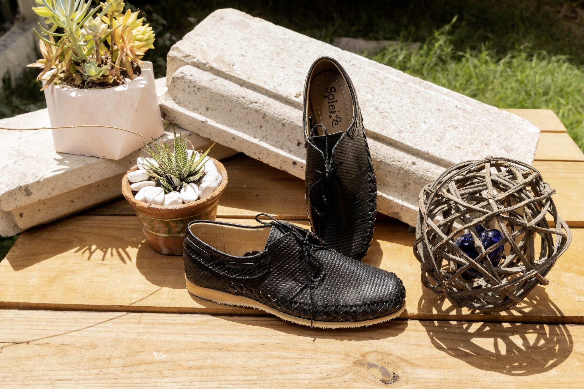Men’s Mexican Leather Shoes with Laces. Zapato Fernando. - Solei Store