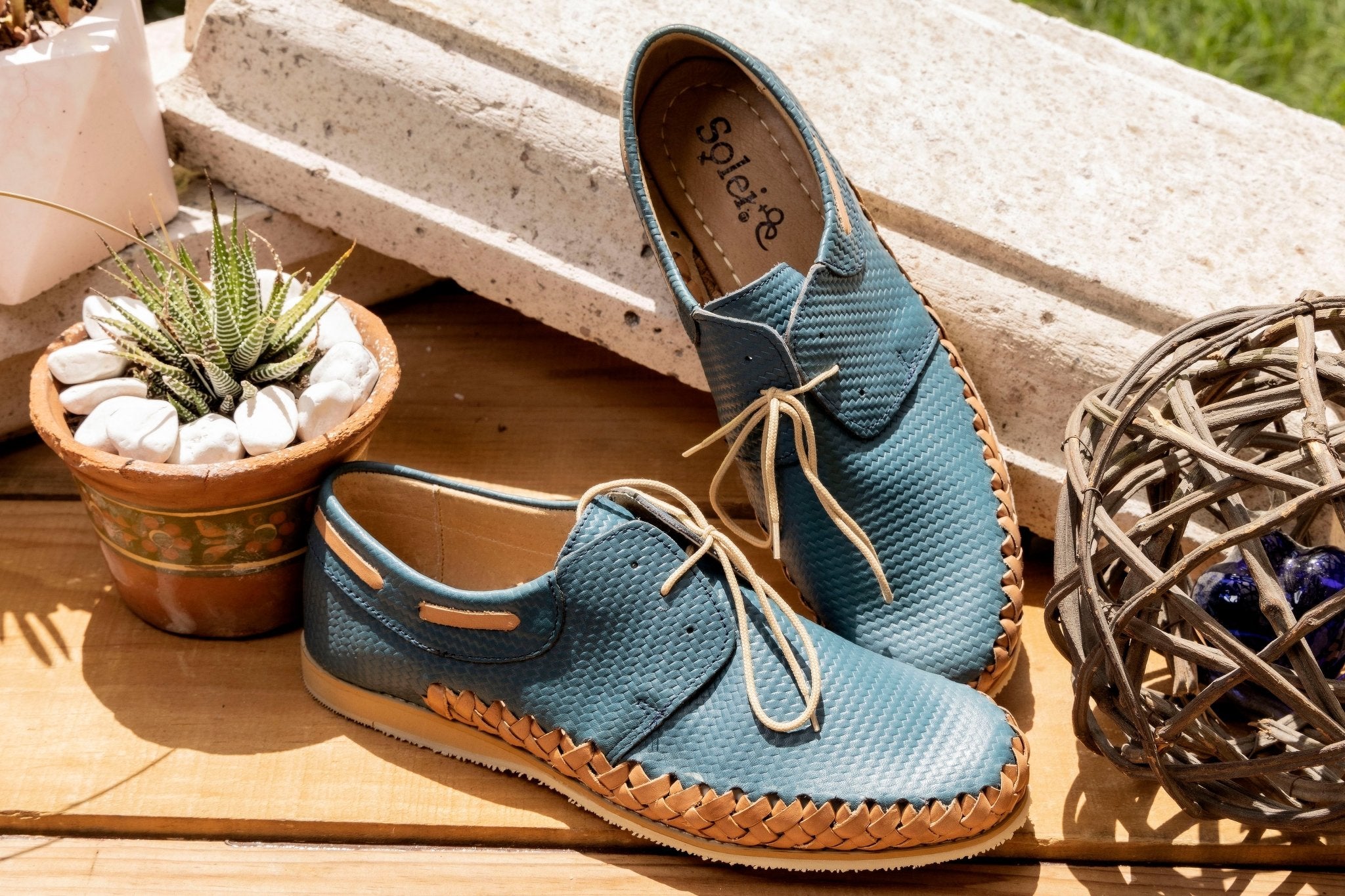 Men’s Mexican Leather Shoes with Laces. Zapato Fernando. - Solei Store