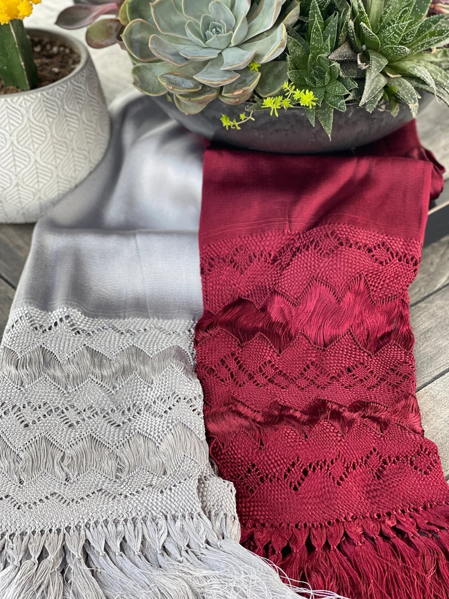 Mexican Artisanal Braided Shawl. Rebozo Traditional Seda - Solei Store