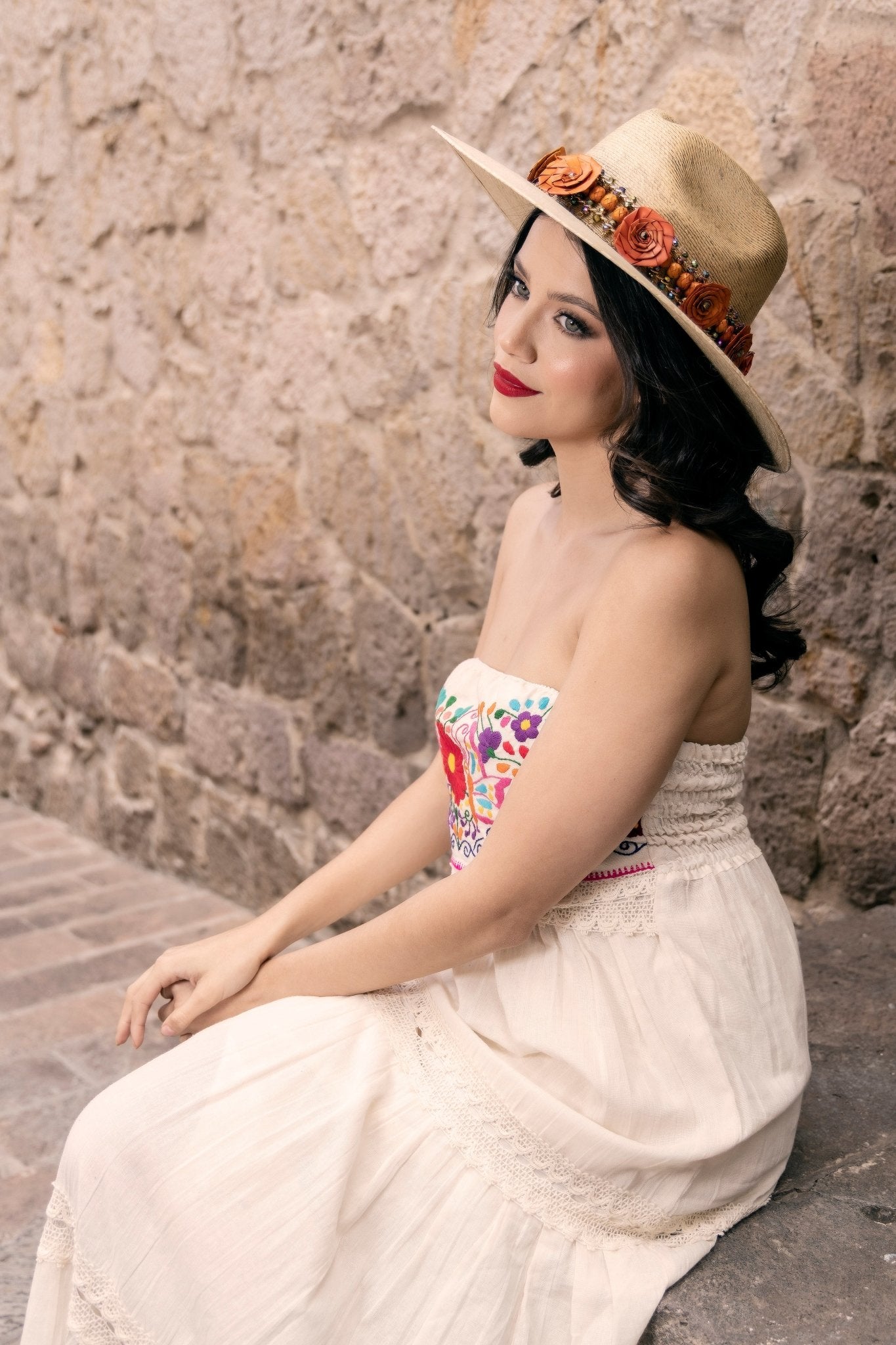 Mexican Elegant Palm Hat. Sombrero Judith - Solei Store