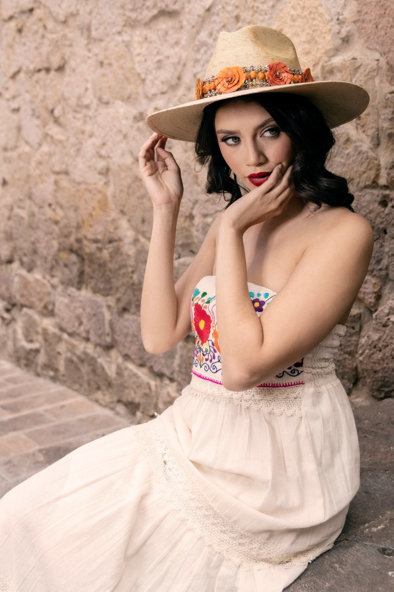 Mexican Elegant Palm Hat. Sombrero Judith - Solei Store