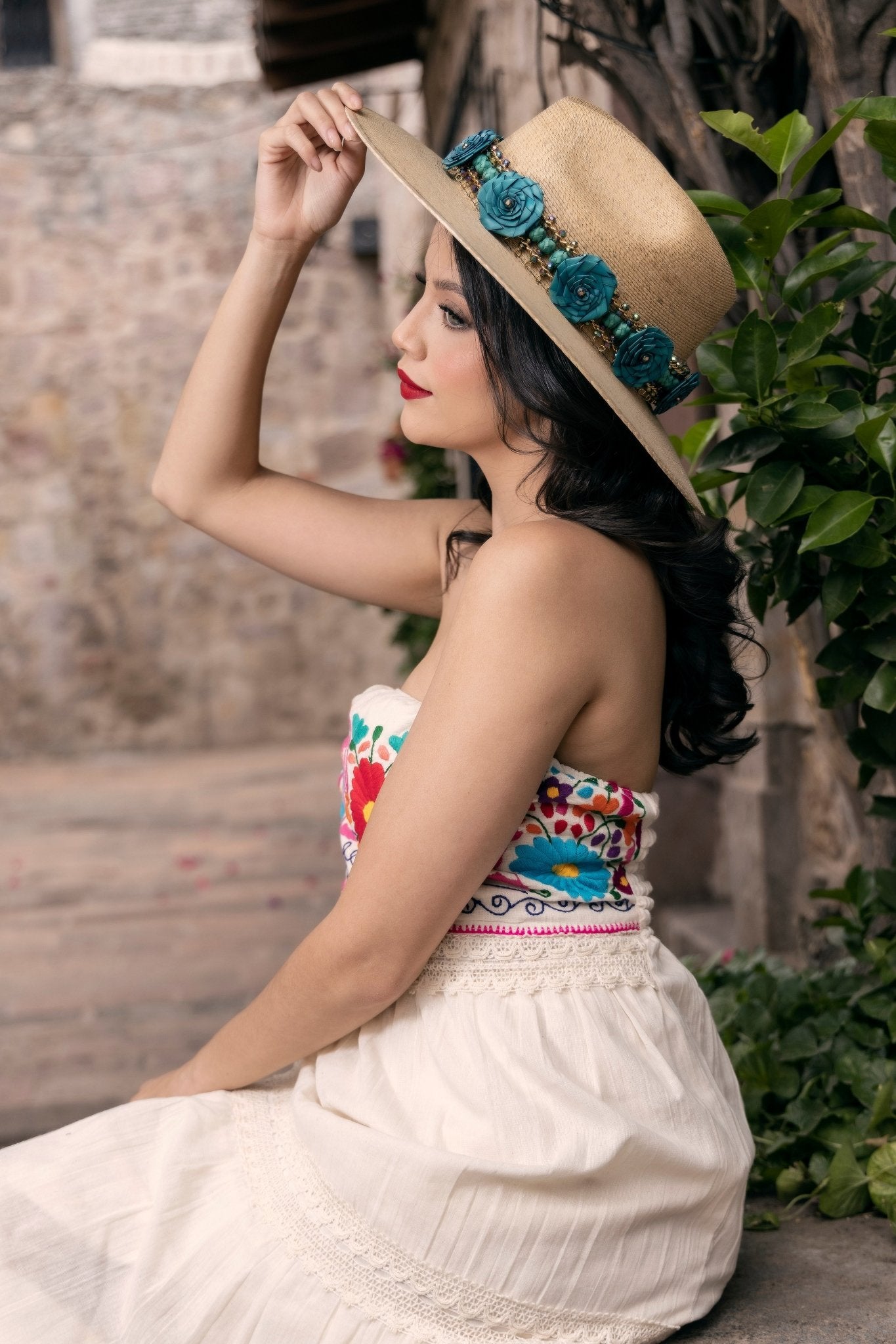 Mexican Elegant Palm Hat. Sombrero Judith - Solei Store