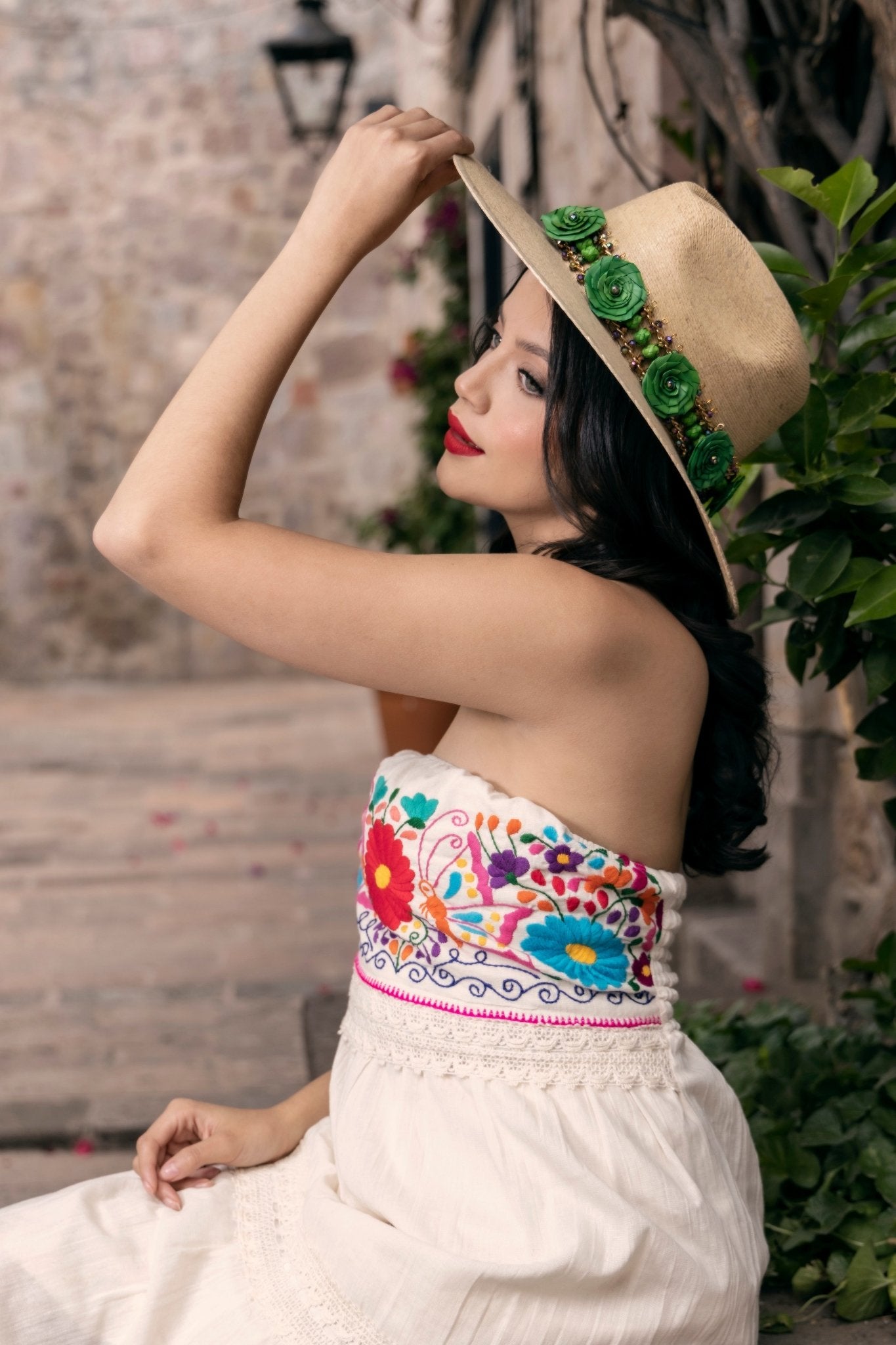 Mexican Elegant Palm Hat. Sombrero Judith - Solei Store