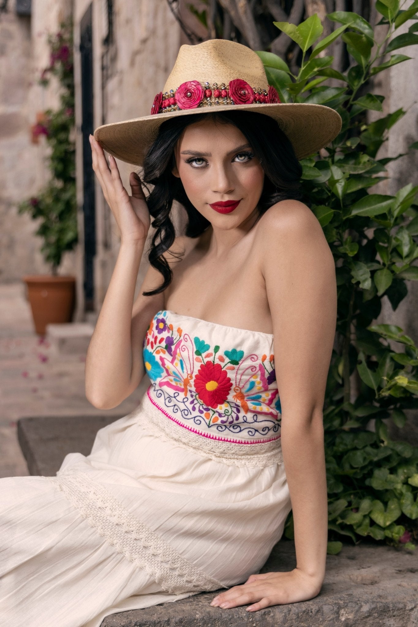 Mexican Elegant Palm Hat. Sombrero Judith - Solei Store