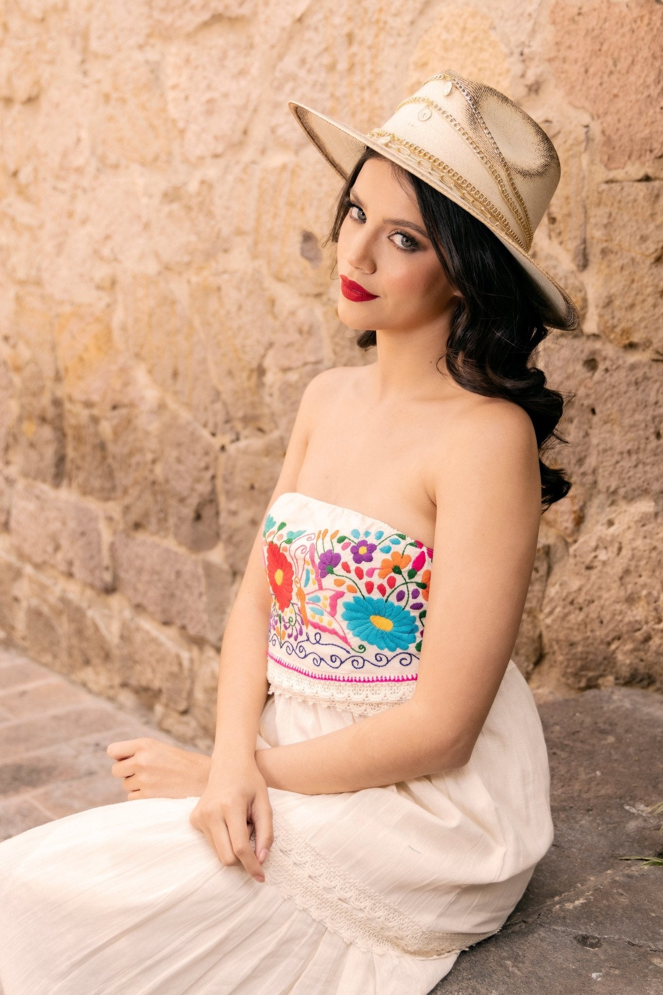 Mexican Elegant Palm Hat. Sombrero Karla - Solei Store