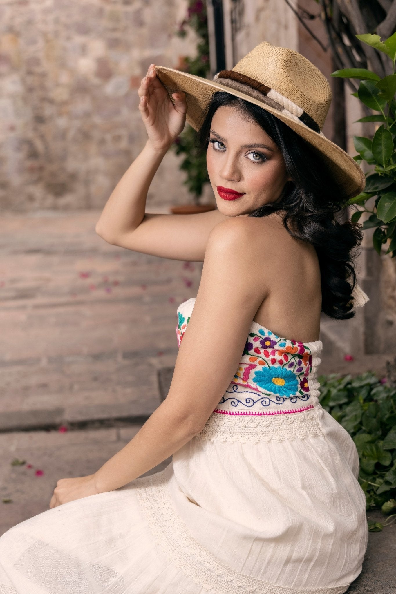 Mexican Elegant Palm Hat. Sombrero Teresa. - Solei Store