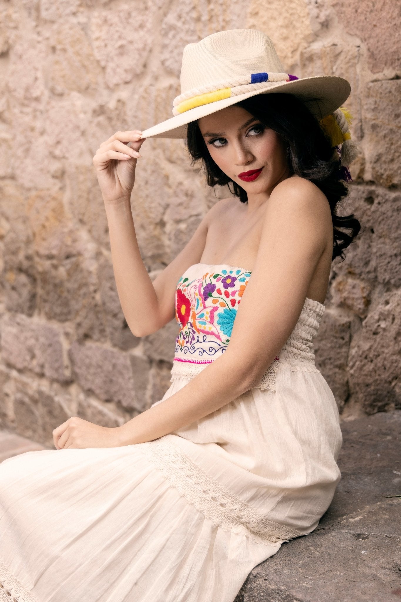 Mexican Elegant Palm Hat. Sombrero Teresa. - Solei Store
