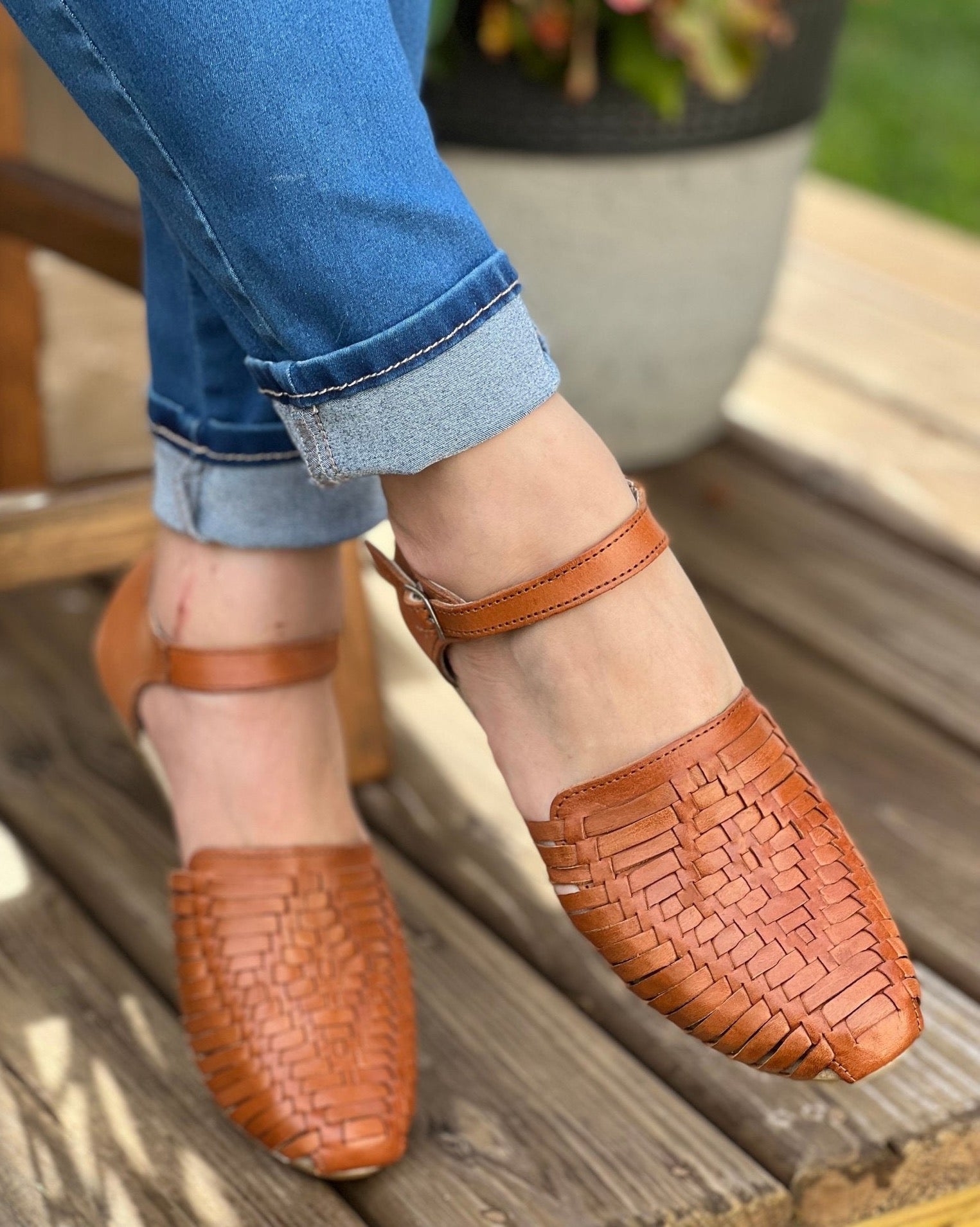 Ankle Strap Mexican Leather Huaraches Women's Huarache Emilia