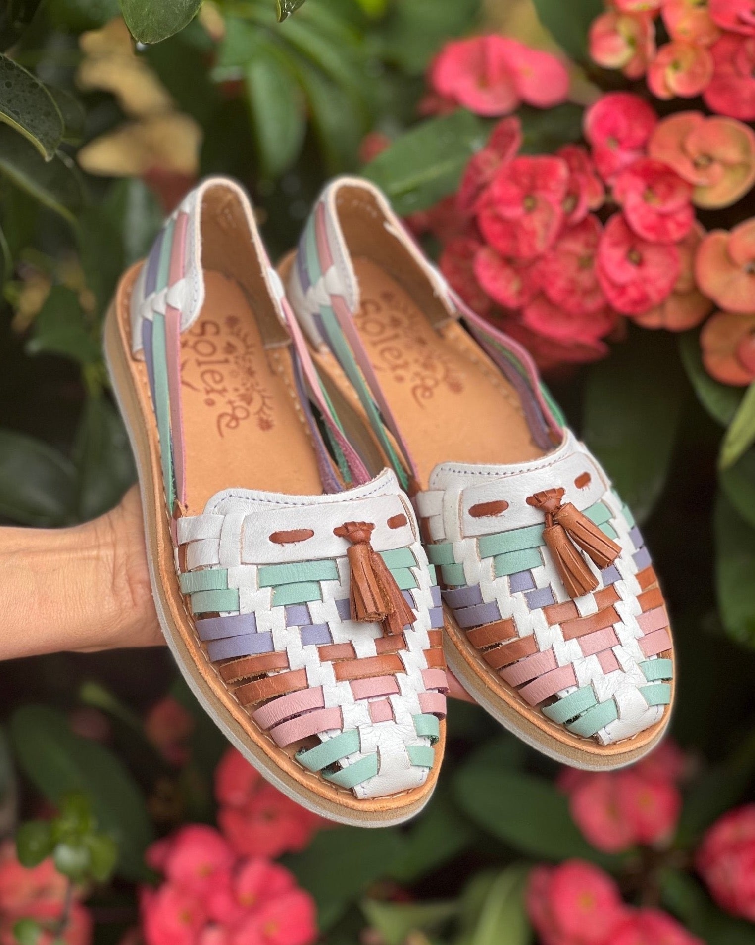 Mexican Leather Ethnic Huaraches. Huarache Dalia - Solei Store
