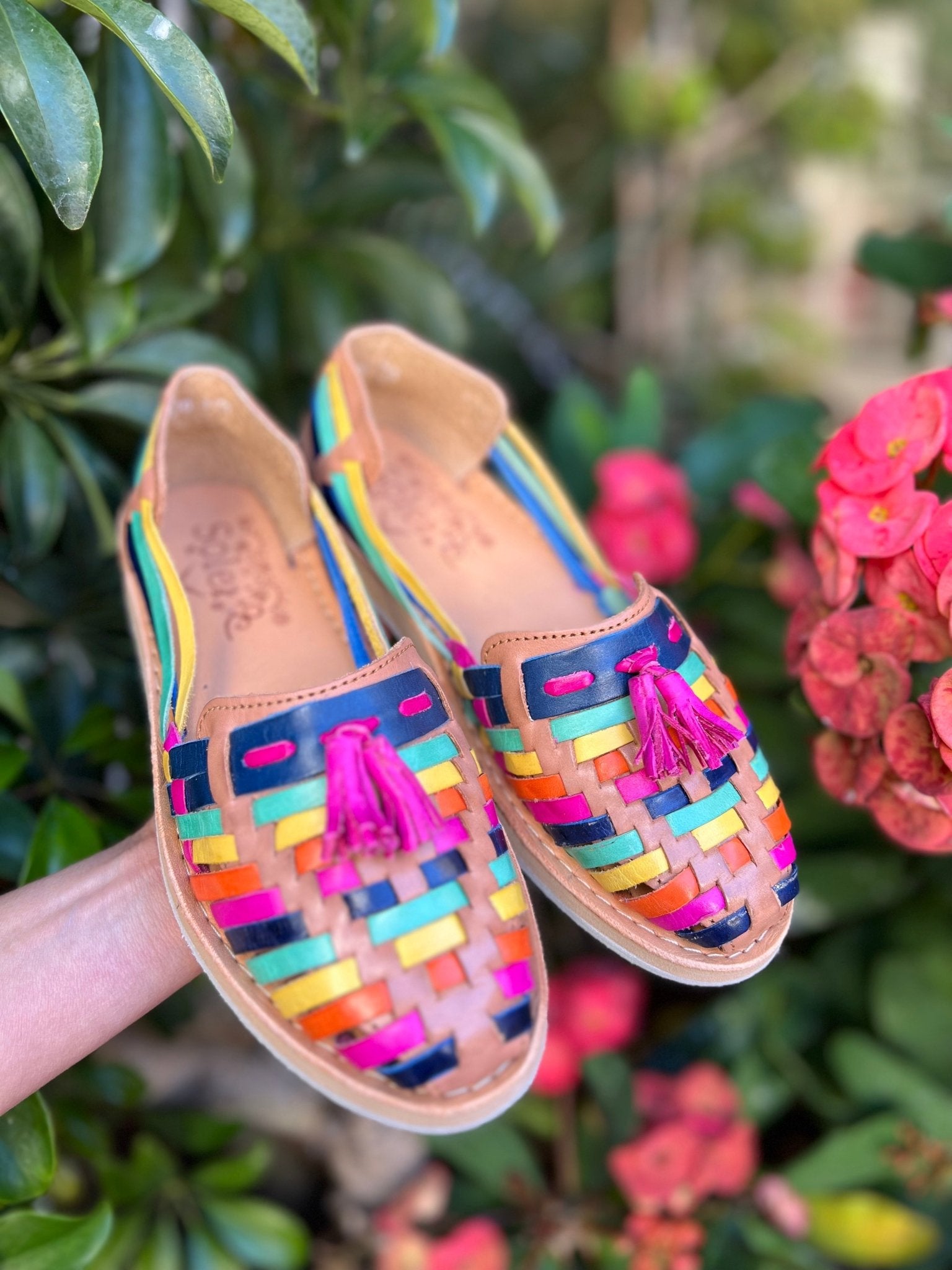 Mexican Leather Ethnic Huaraches. Huarache Dalia - Solei Store