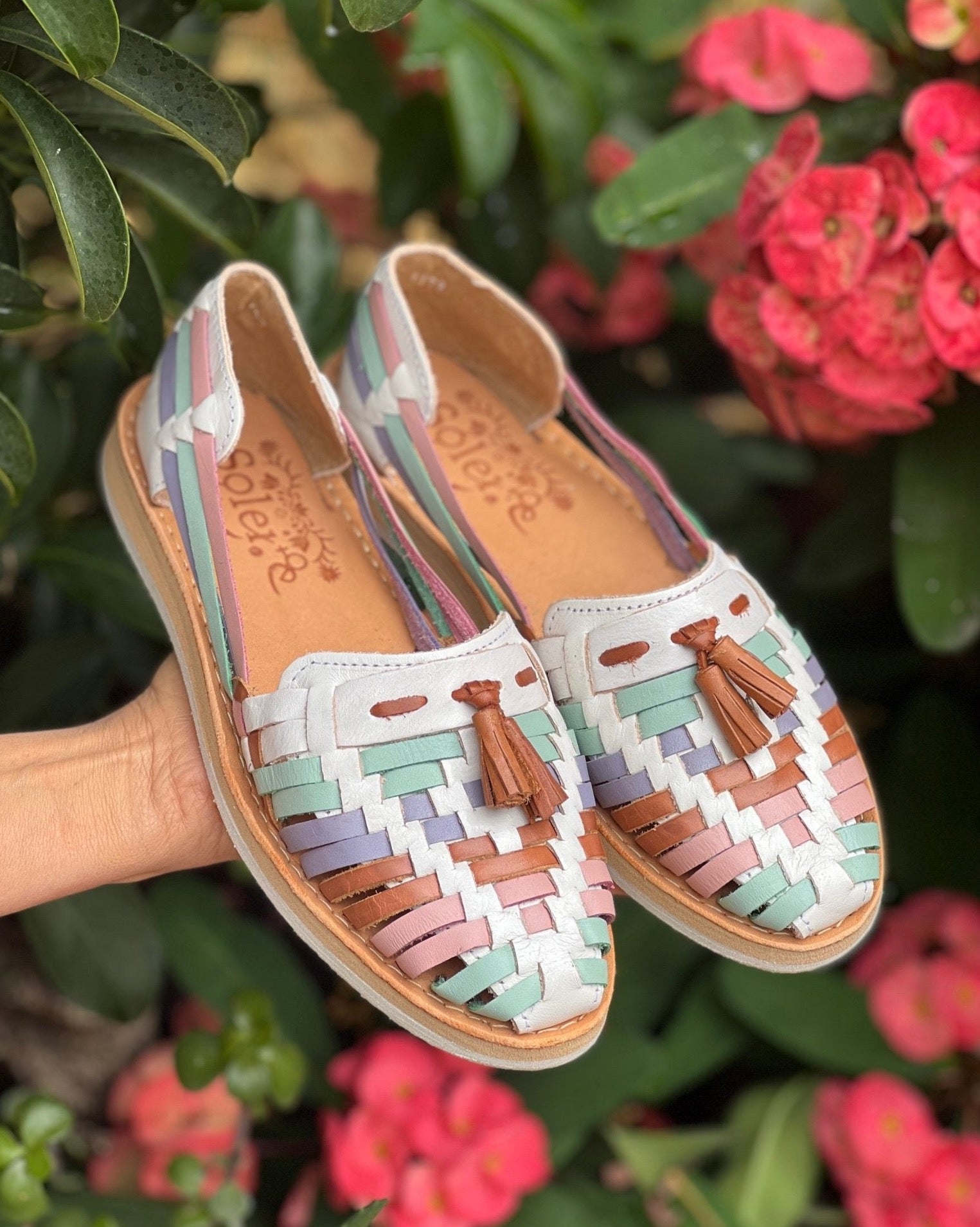 Mexican Leather Ethnic Huaraches. Huarache Dalia - Solei Store