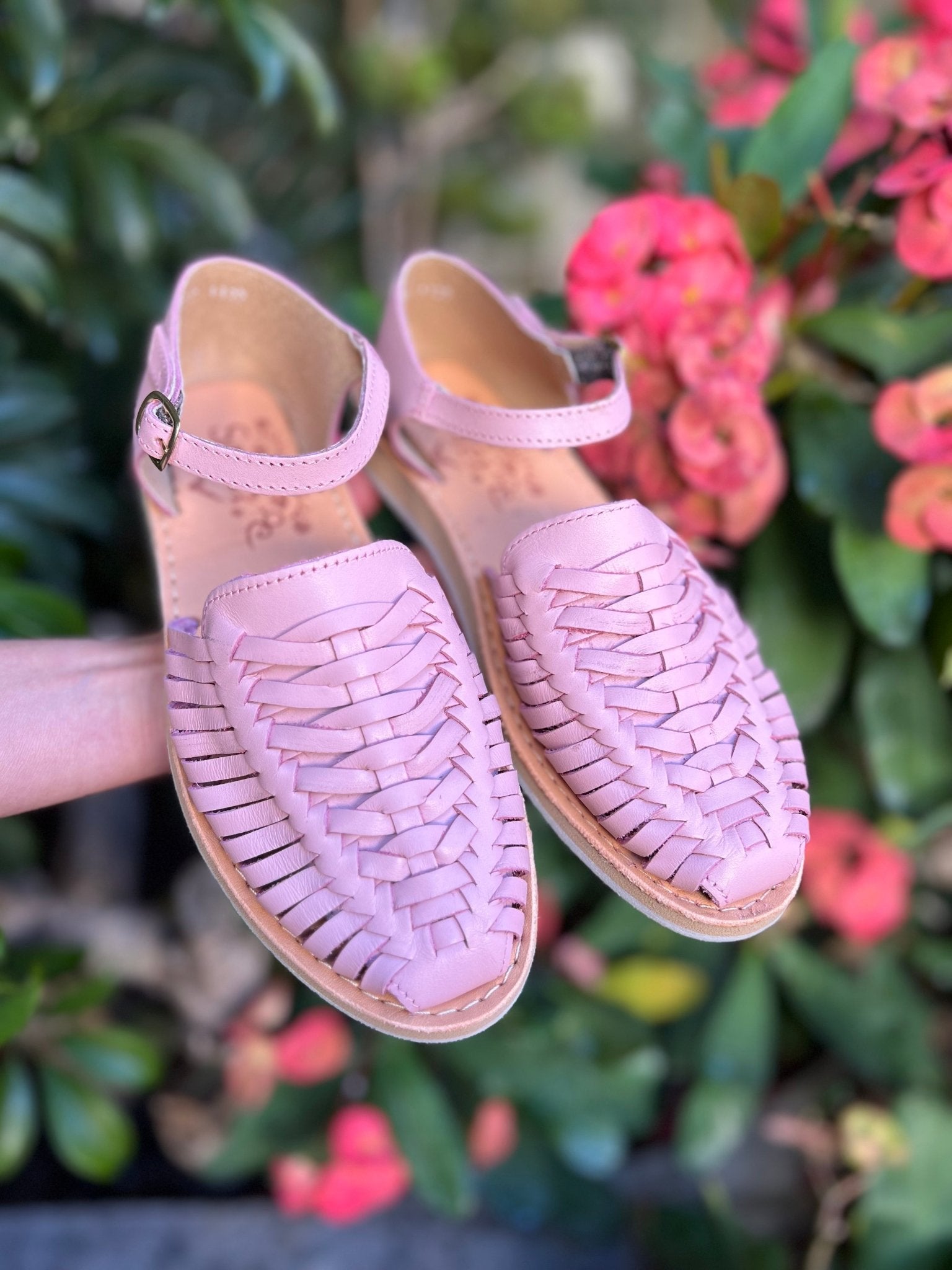 Mexican Leather Huaraches with Strap. Huarache Itzel - Solei Store