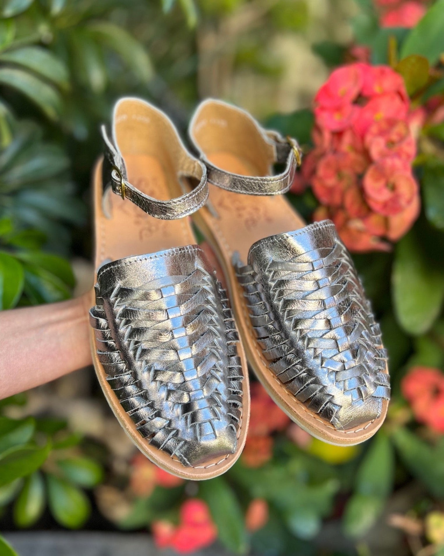 Mexican Leather Huaraches with Strap. Huarache Itzel - Solei Store