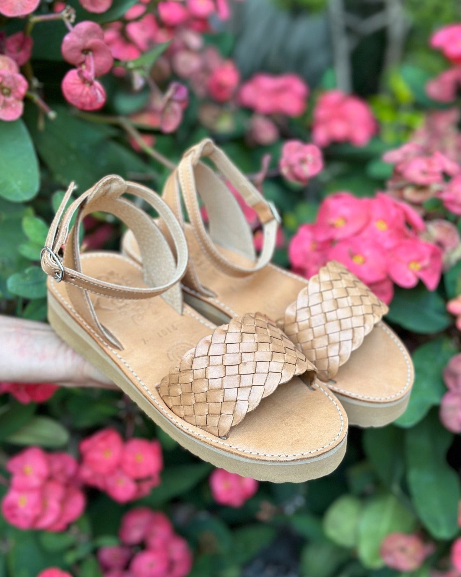 Mexican Leather Platform Sandals. Huarache Vianey - Solei Store