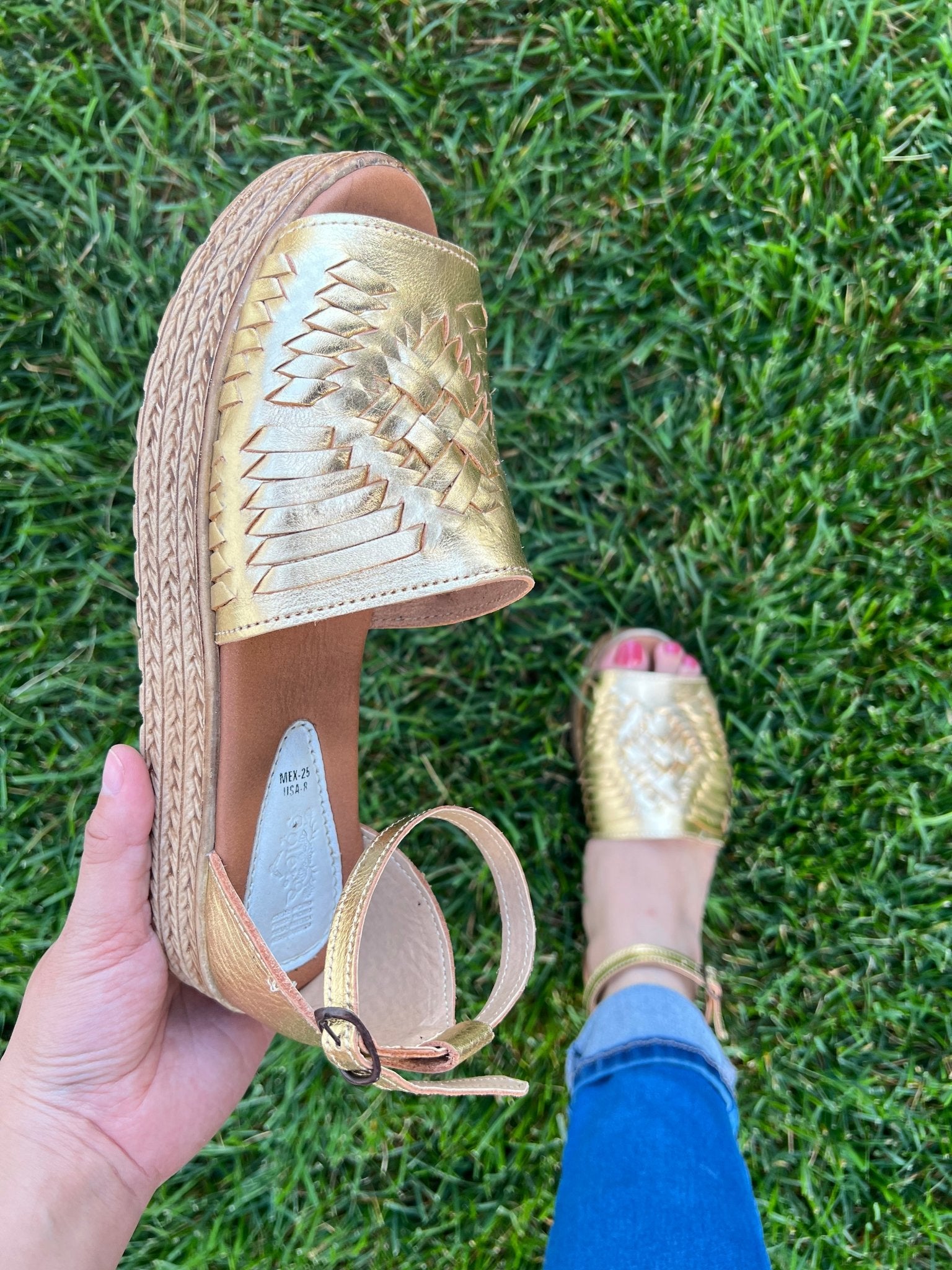 Mexican Leather Platform Sandals. Jazmin Sandals - Solei Store