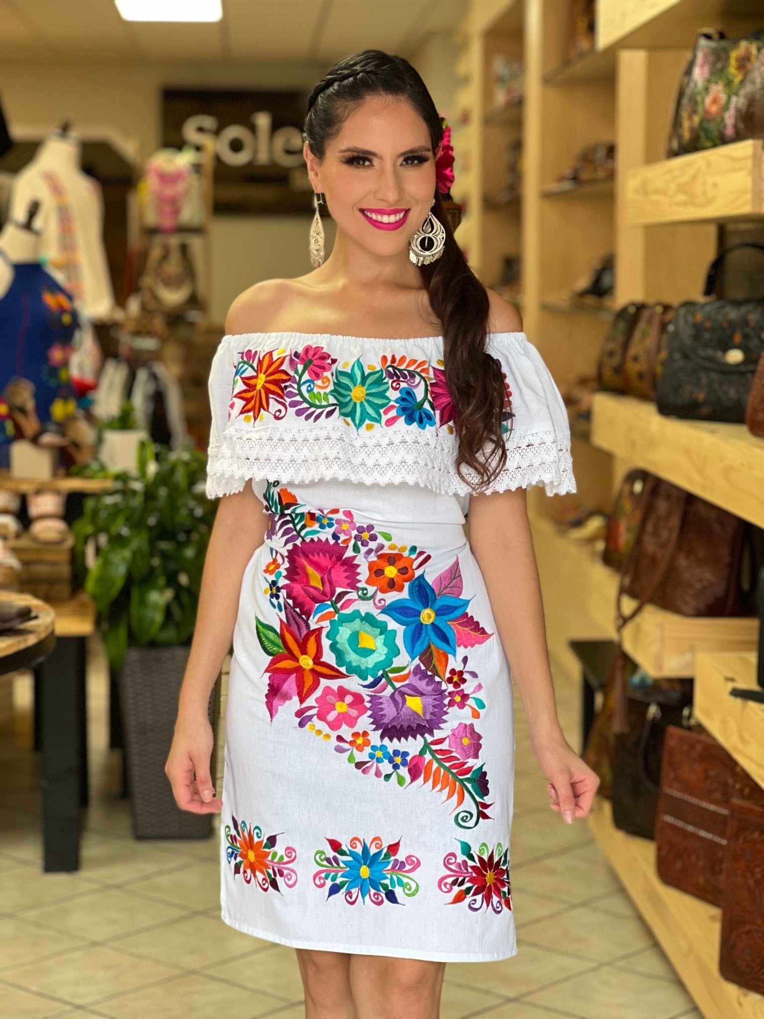 Mexican Off the Shoulder Dress. Arleth Dress - Solei Store