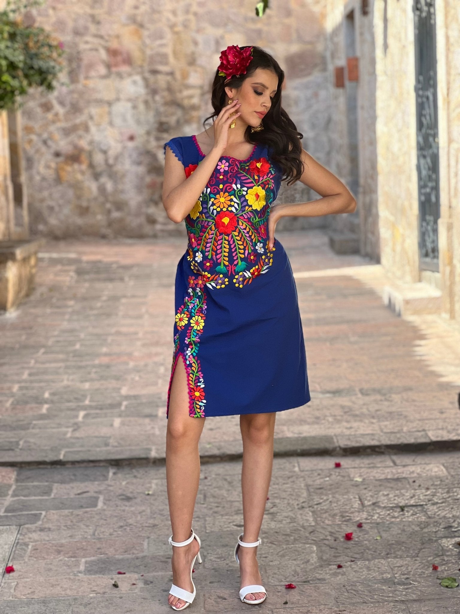 Mexican Traditional Dress. Short Julia Dress - Solei Store