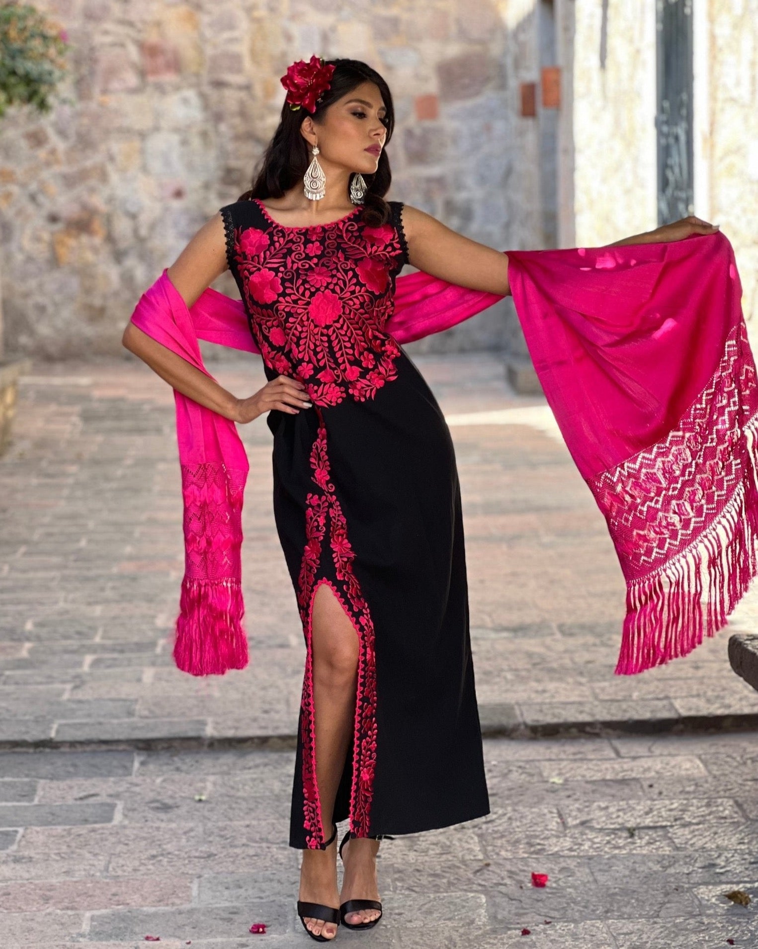 Mexican Traditional Long Dress. Vestido Julia. - Solei Store