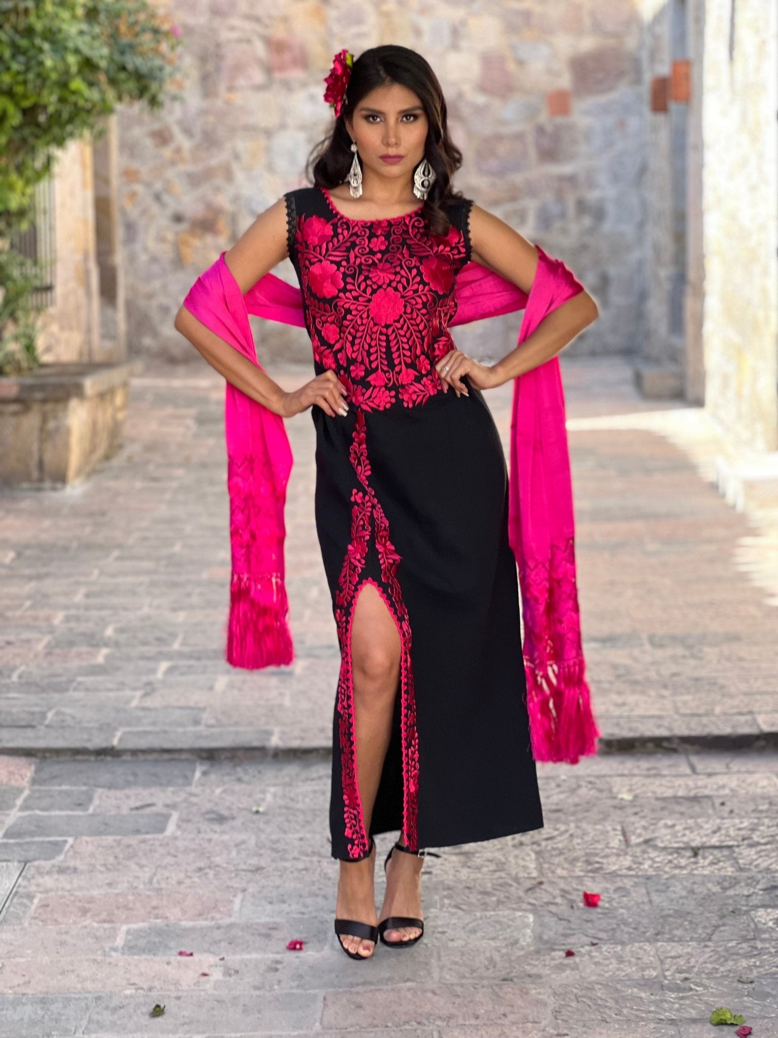 Mexican Traditional Long Dress. Vestido Julia. - Solei Store