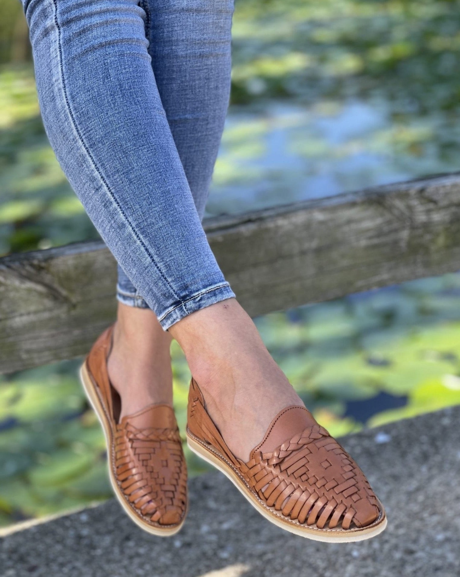 Mexican Woven Leather Shoes - Solei Store