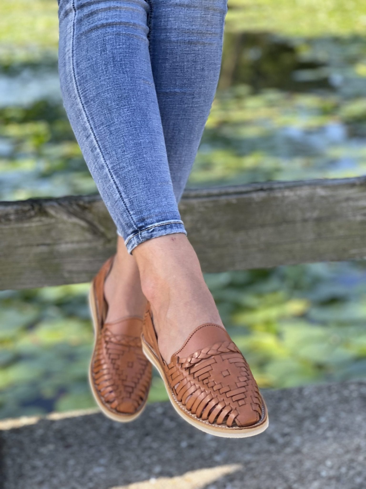 Mexican Woven Leather Shoes - Solei Store