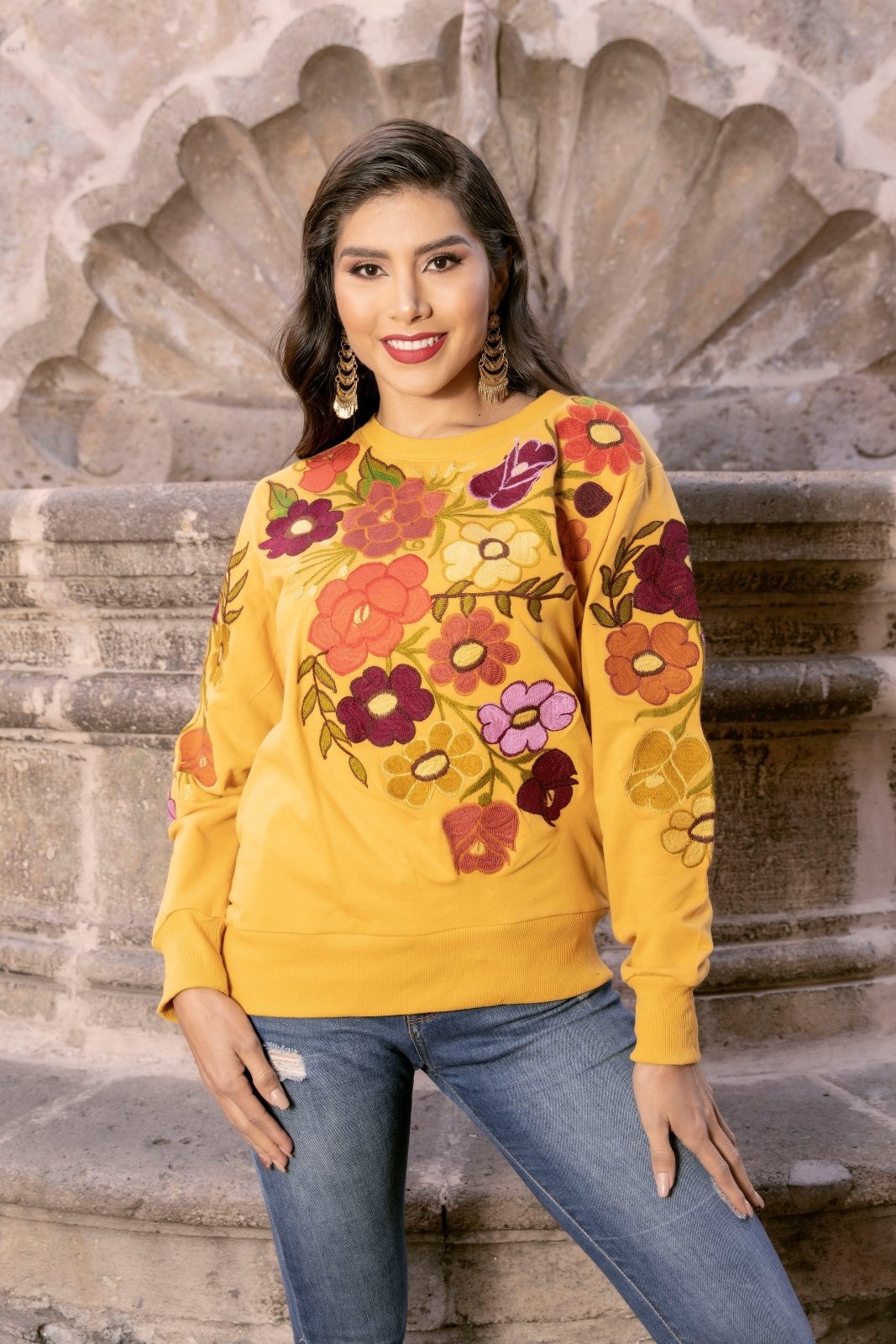Sarahi Floral Crew Neck - Solei Store