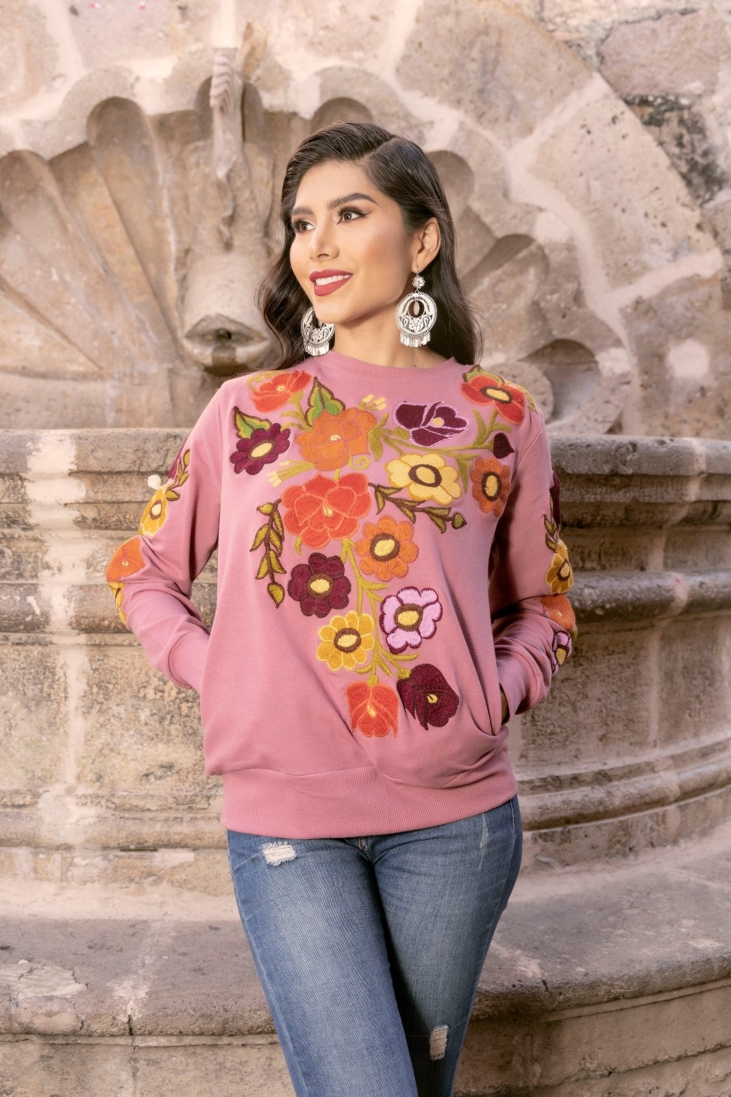 Sarahi Floral Crew Neck - Solei Store
