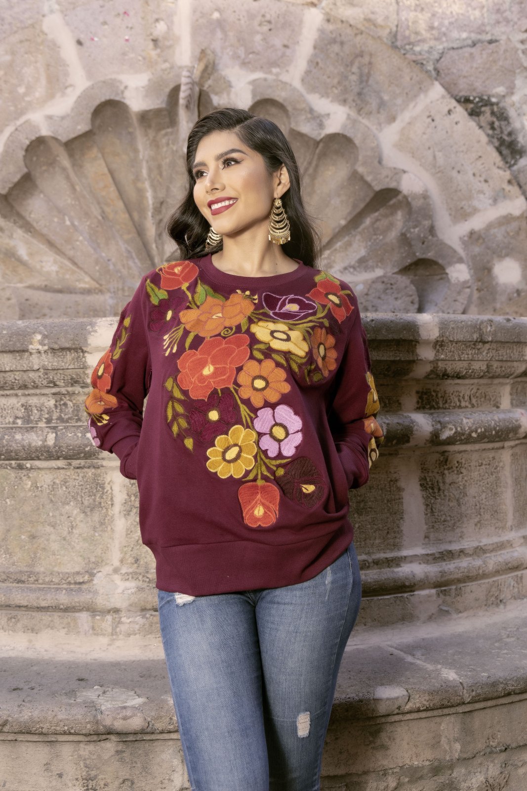 Sarahi Floral Crew Neck - Solei Store