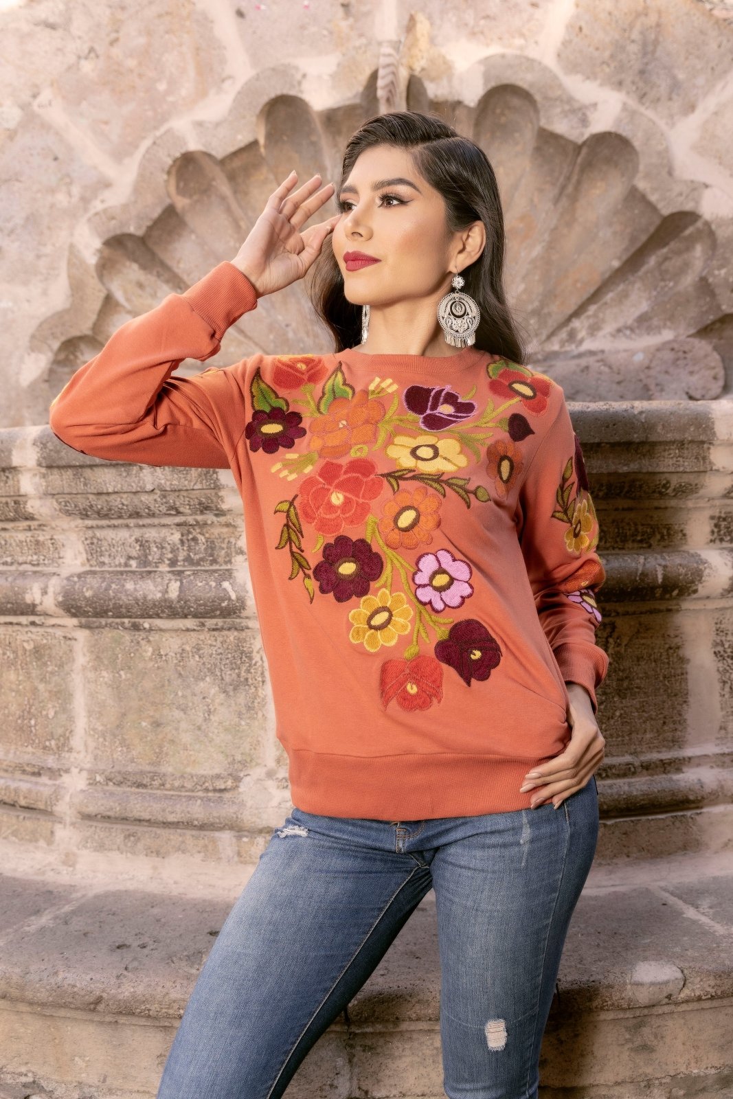 Sarahi Floral Crew Neck - Solei Store