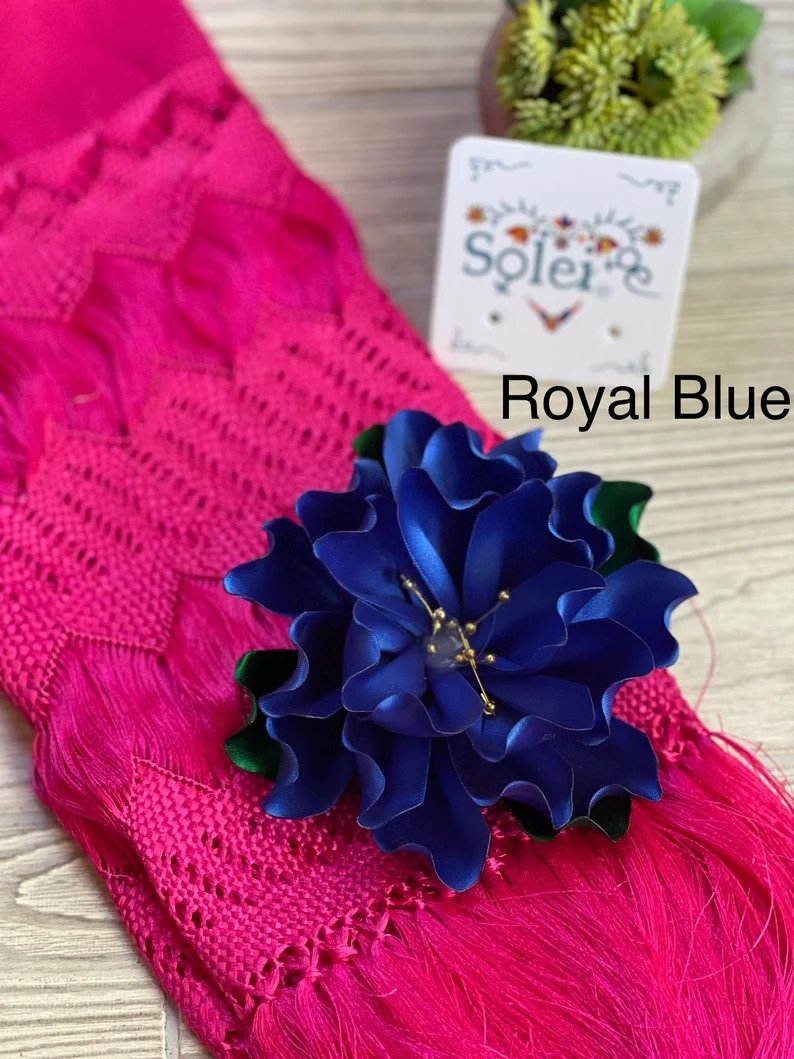 Traditional Mexican Flower Headpiece. Womens Flower Headpiece. Flor Tehuana - Solei Store