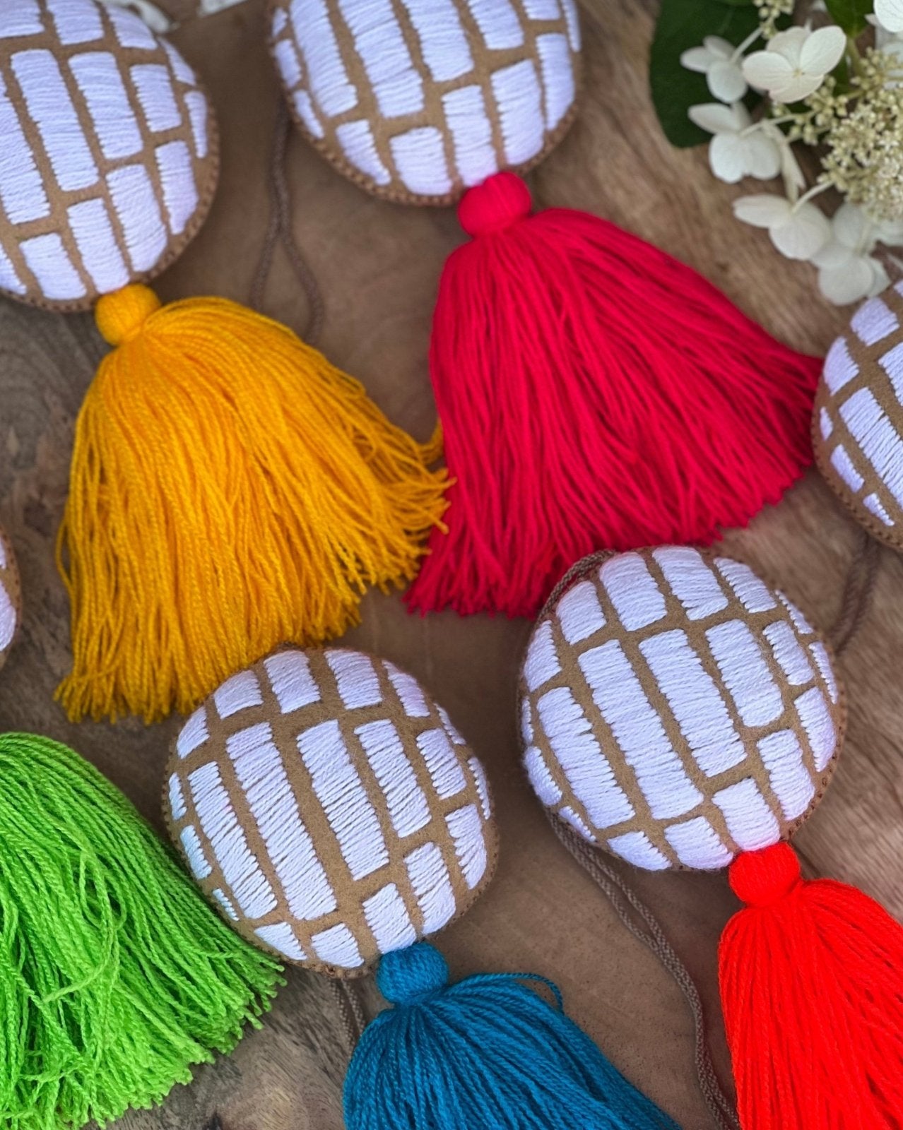 Concha Keychain. Fun Mexican Accessories. Mexican Pastry Keychain.