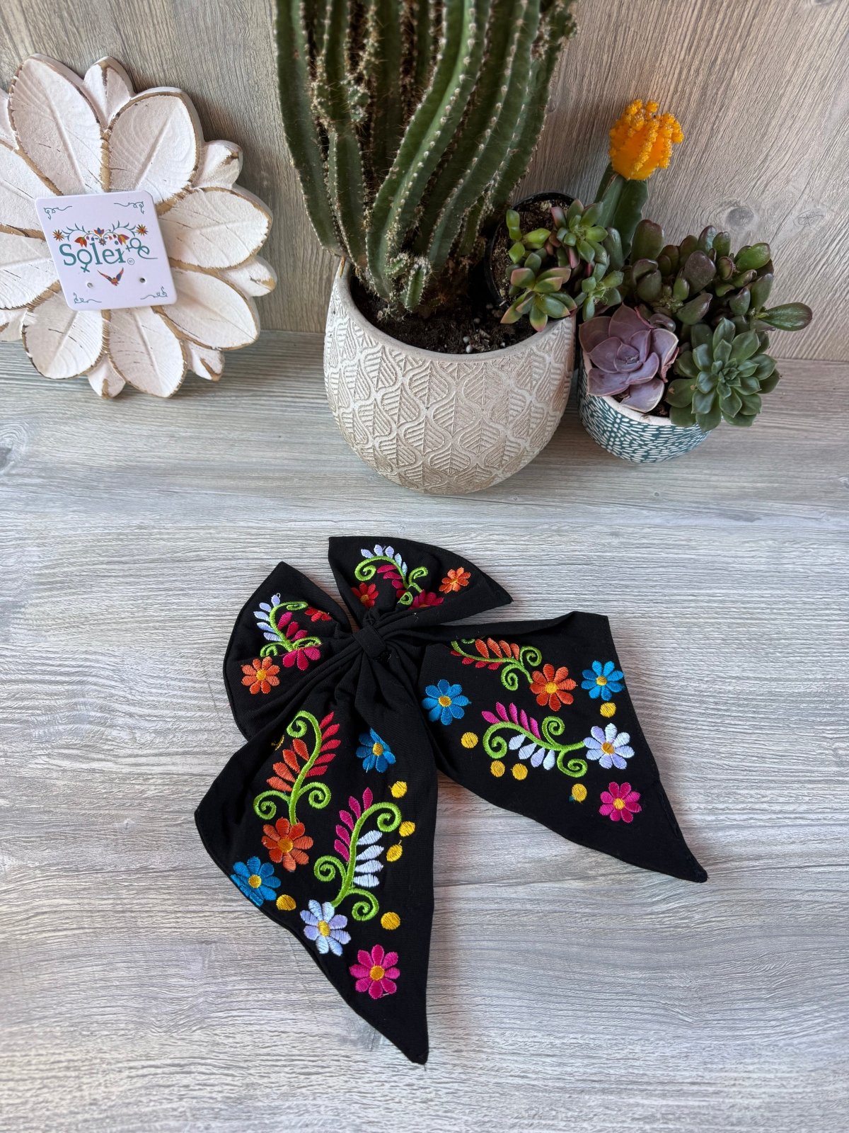 Moño Mexicano Bordado - Solei Store