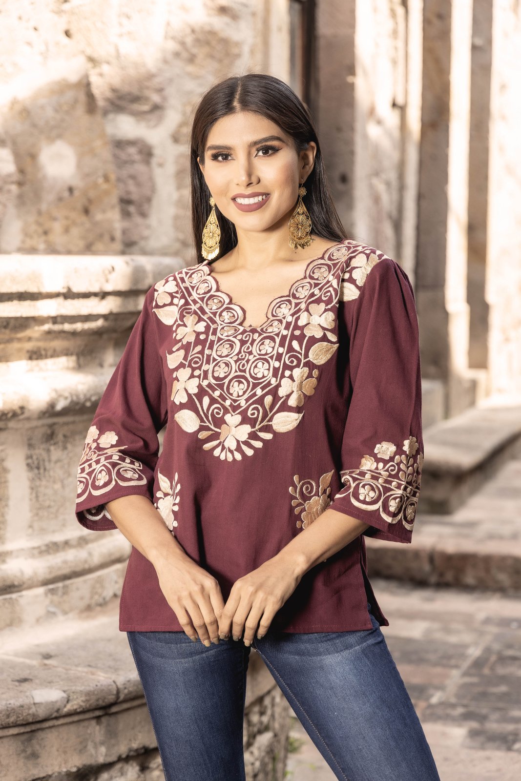 Ondas Dorada Blouse - Solei Store