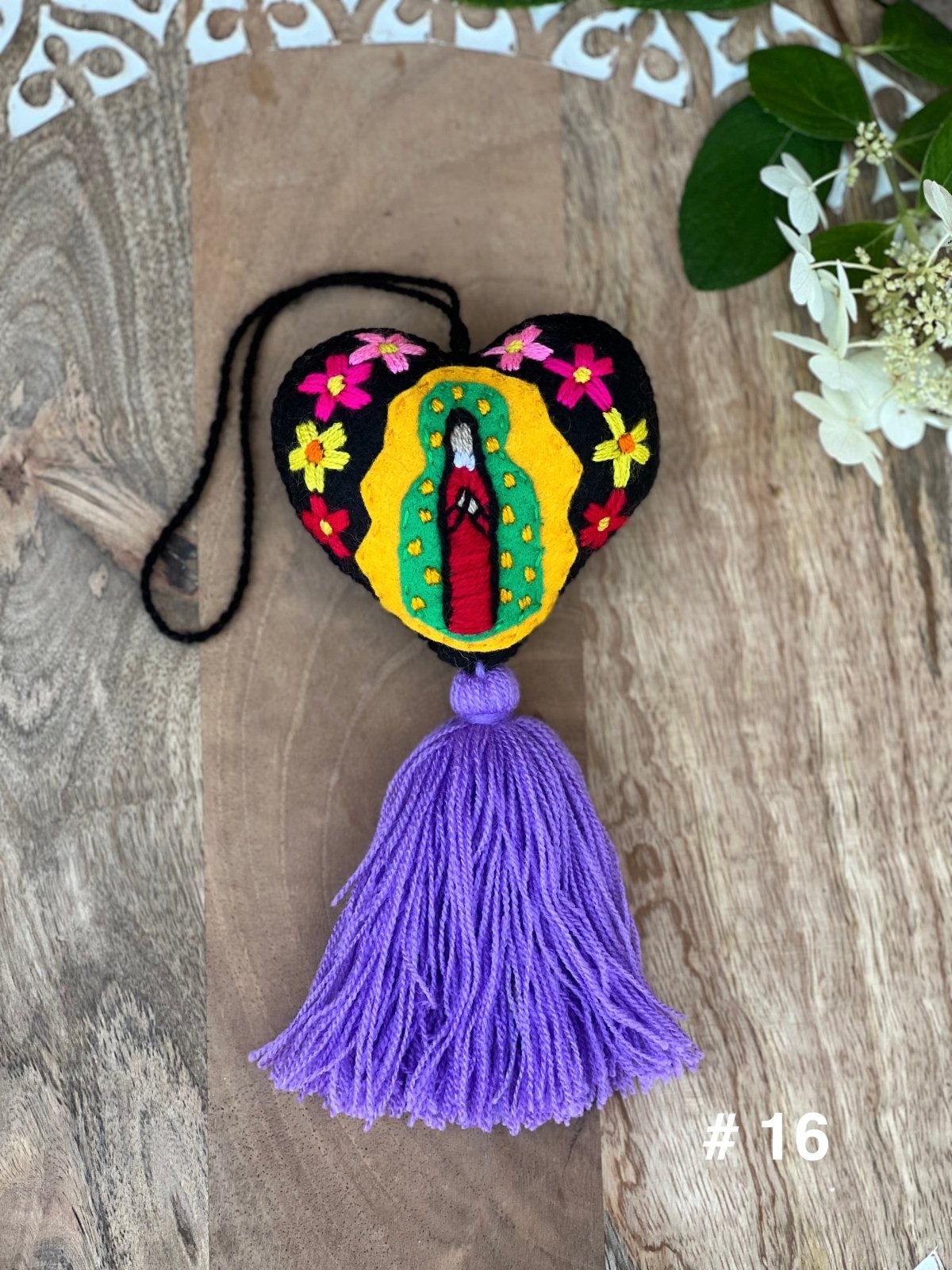 Pompon Mother Mary Keychain - Solei Store