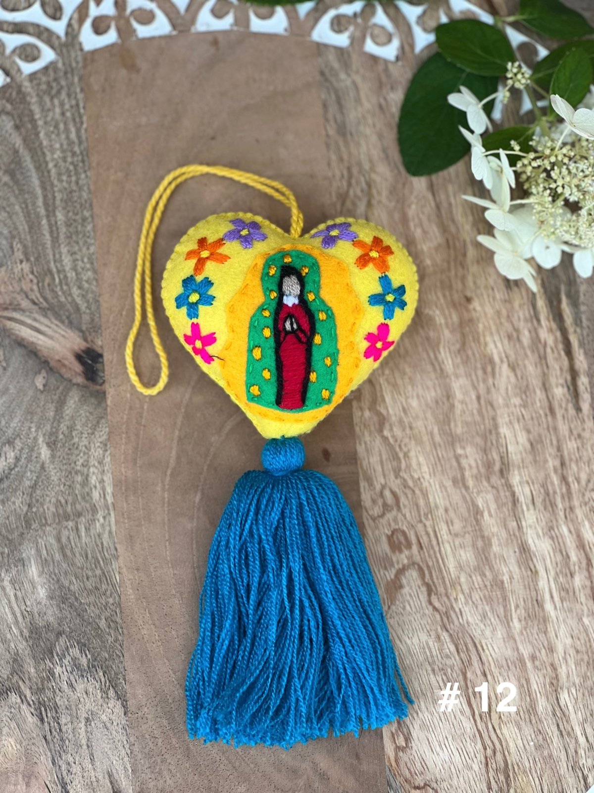 Pompon Mother Mary Keychain - Solei Store