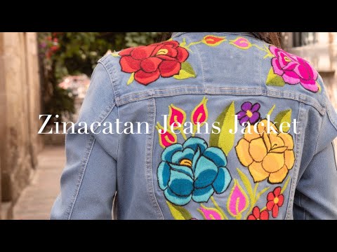 Zinacatan Floral Denim Jacket