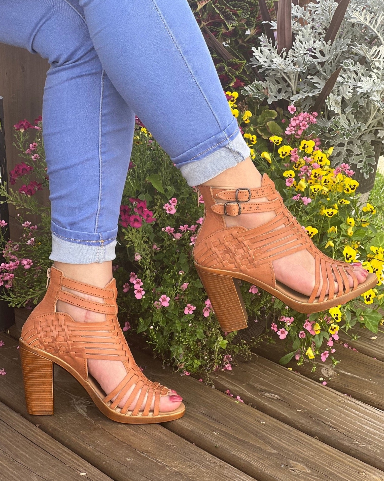 Artisanal Mexican Woven Leather Shoes. Fernanda Heels. - Solei Store