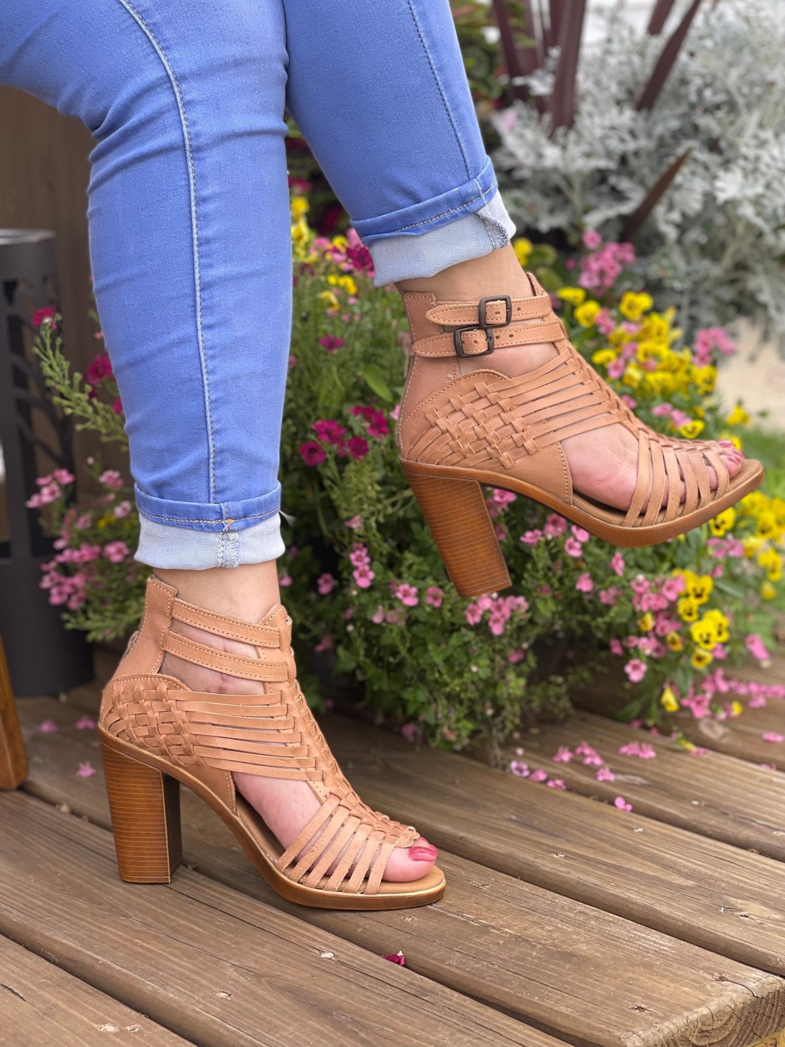 Artisanal Mexican Woven Leather Shoes. Fernanda Heels. - Solei Store