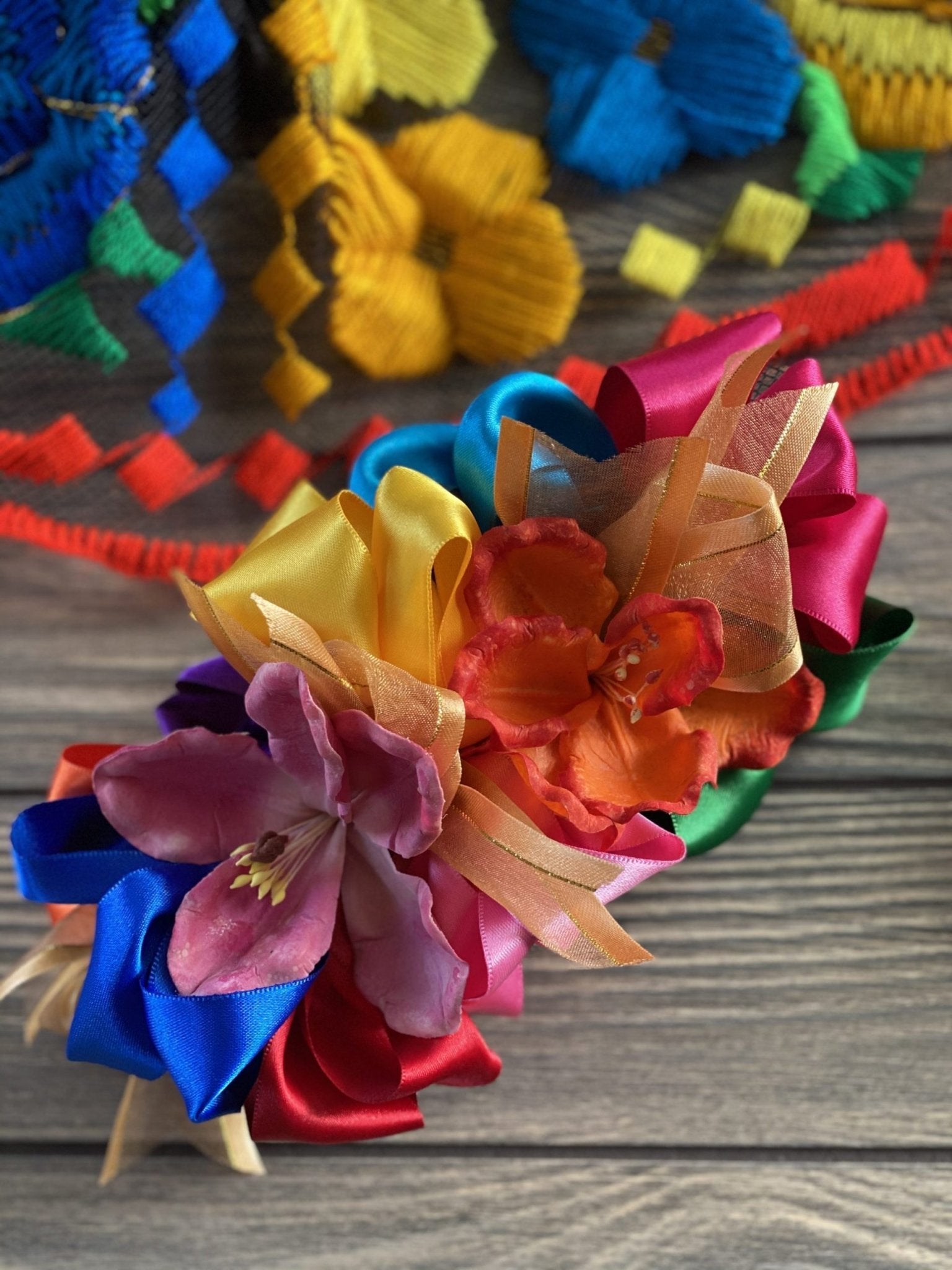 Colorful Mexican Girl Hair Comb - Solei Store