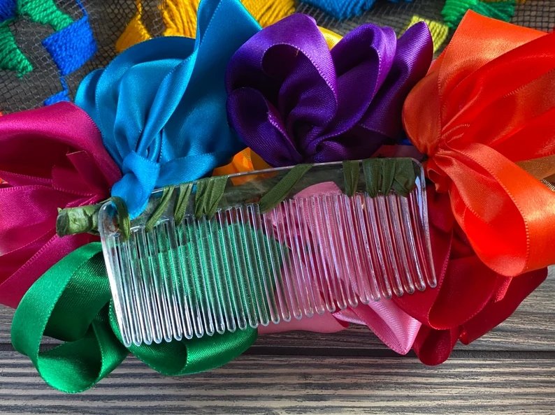 Colorful Mexican Girl Hair Comb - Solei Store