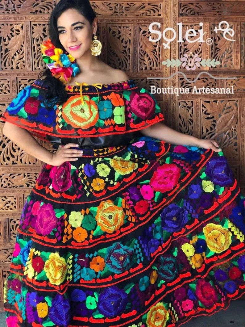 Colorful Mexican Hair Comb. Tocado Chiapaneco - Solei Store