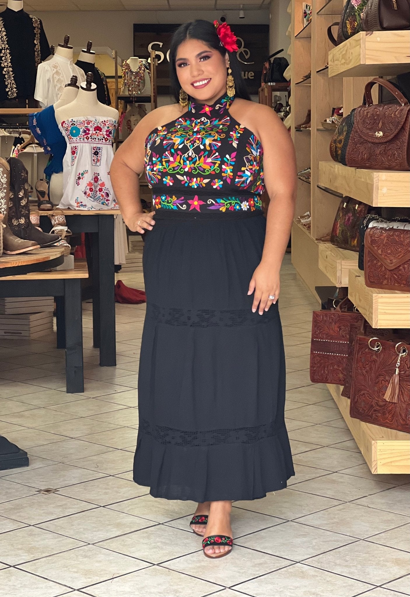 Colorful Mexican Skirt. Camila Skirt. - Solei Store
