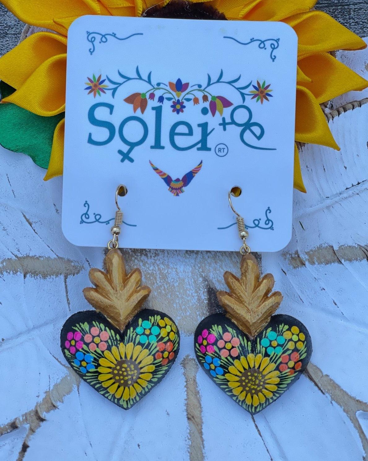 Corazon Arleth Sunflower Earrings - Solei Store