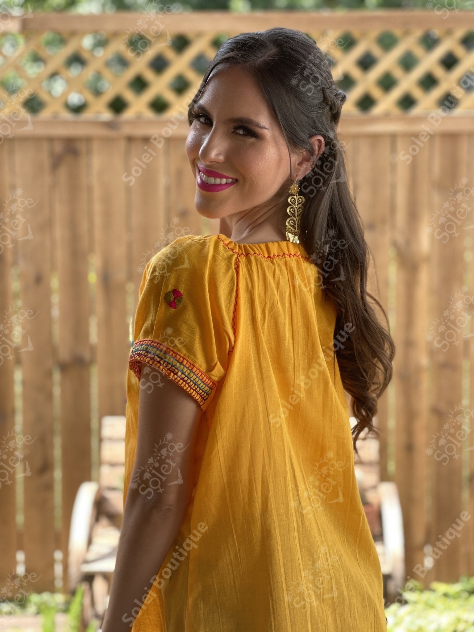 Ethnic Style Embroidered Mexican Patzcuaro Blouse - Solei Store