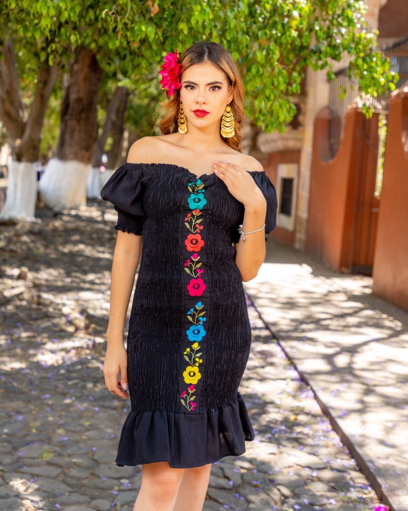 Mexican bodycon dress hotsell