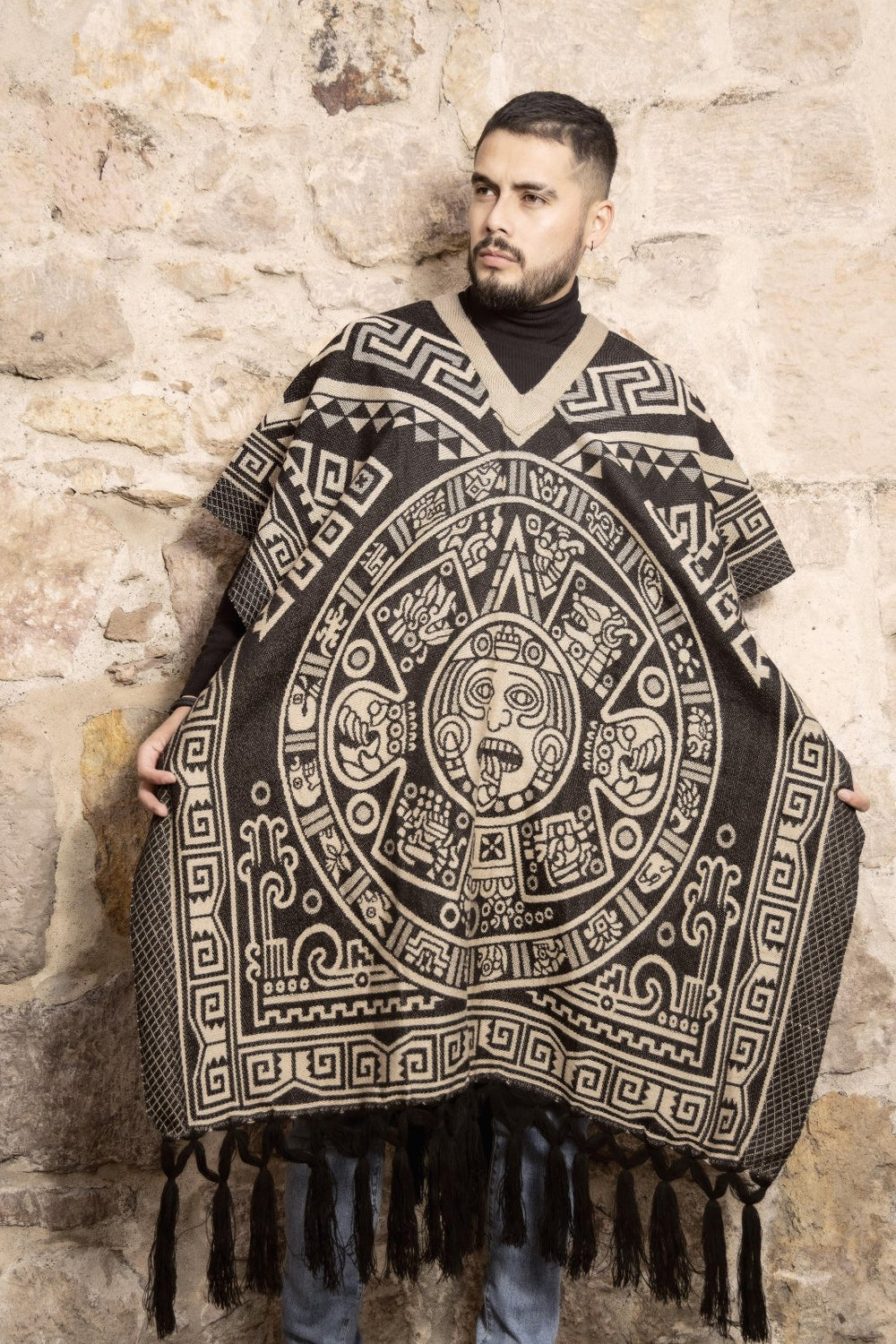 Gaban Mexicano Calendario Azteca - Men’s Mexican Traditional Aztec ...