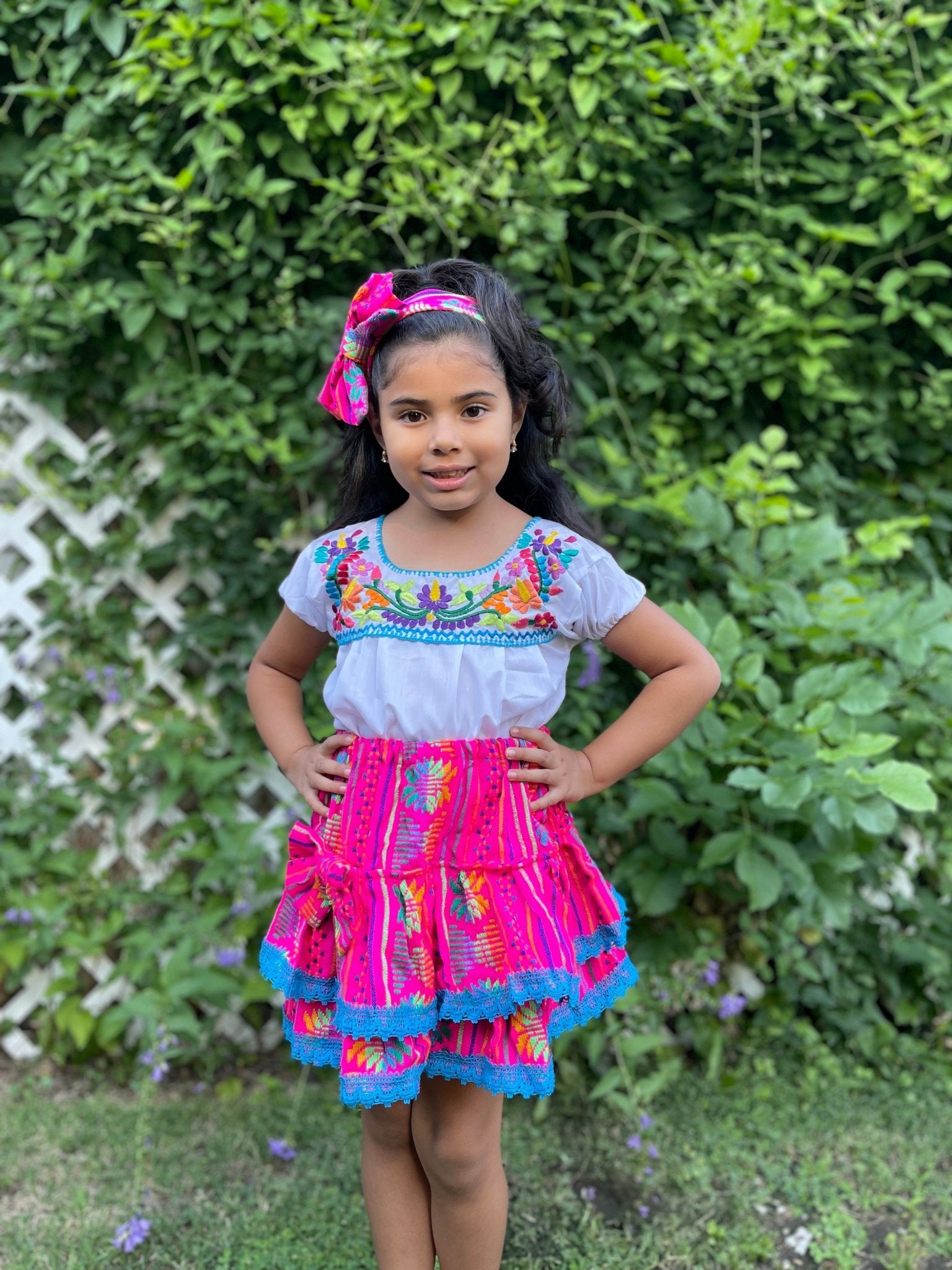 Girls Traditional Mexican Outfit. Mia Outfit. - Solei Store